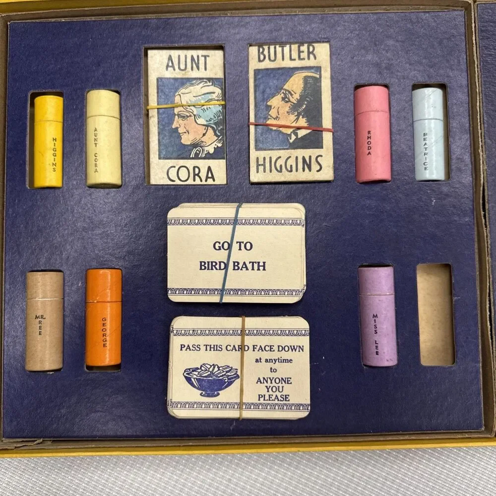Vintage 1937 Selchow & Rig Boardgame Mr. Ree! - The Fireside Detective Game